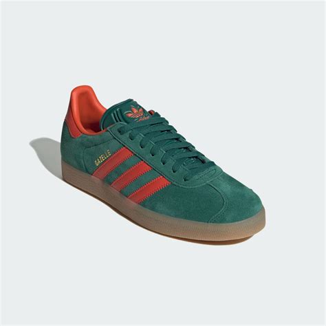 adidas gazelle groen oranje
